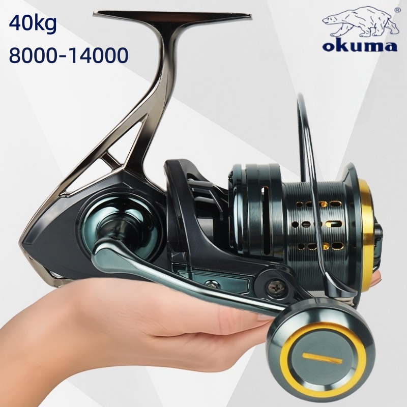 Daiwa Reel Bg - オクマプレミアム大型スピニングリール海釣りリール、40KGブレーキ力、高強度、スムーズな操作性