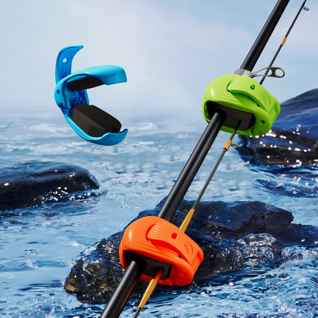 Fishing Rod Travel - 2 個のクイックアタッチ釣竿クリップ固定クリップ釣り機能的な釣竿ホルダーポータブル取り外し可能なビーチ釣竿クリップ