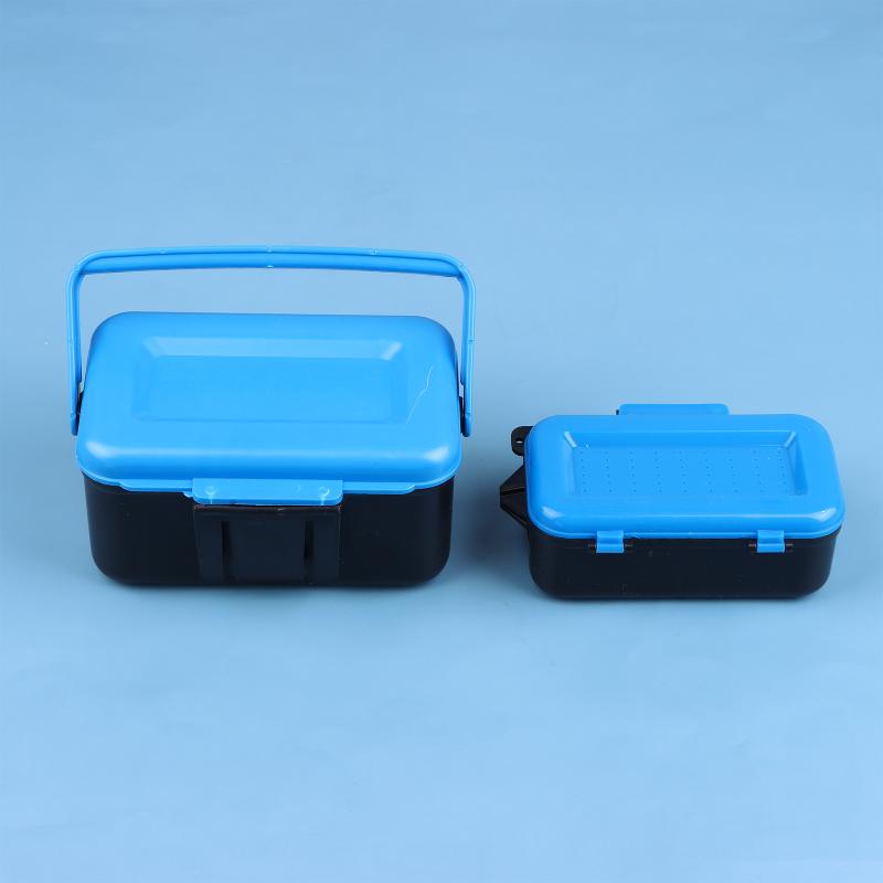 Fishing Rod Case - 旅行用釣りルアー収納ボックス ポータブル餌とフックオーガナイザーケース 生きたミミズ用 アウトドアキャリーソリューション