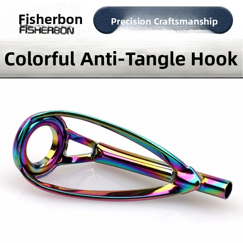 Fishing Rod Travel - カラフルなアンチタングルトップリングシャープリング釣り竿シーロッドグルーリングパスバルブロッドストレインアウトドアキャンプ旅行用品