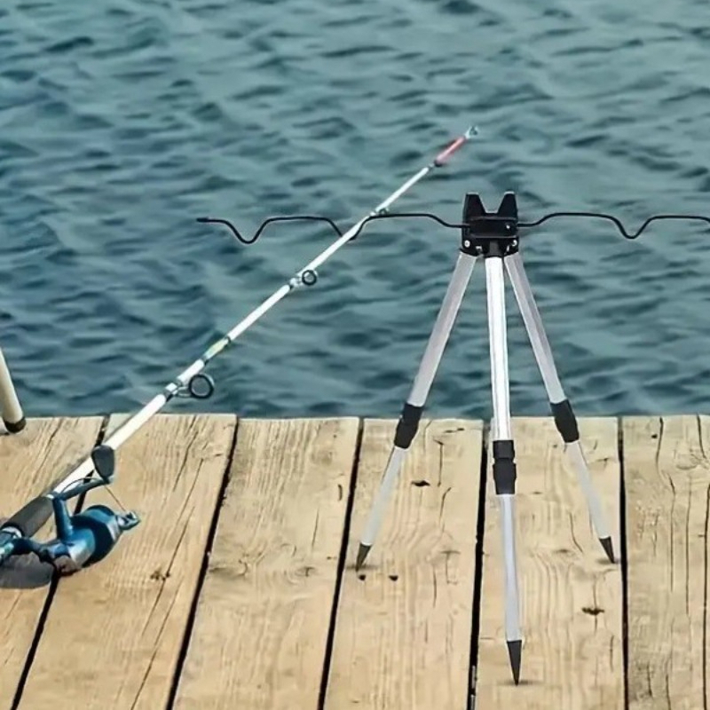 1 セット釣り伸縮式位置決めアルミ合金三角ブラケット釣り具タ - Fishing Rod Telescopic のレビューと価格