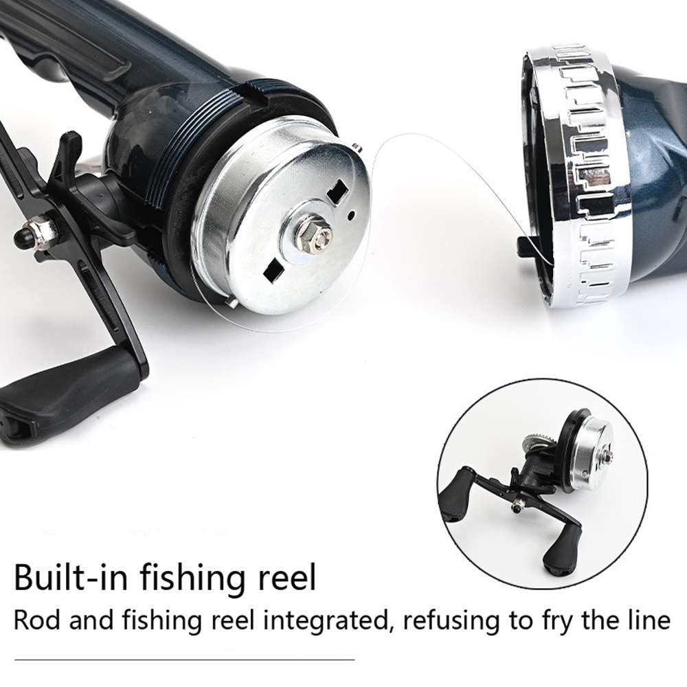 1 セット耐久性のある伸縮式ミニ釣竿折りたたみ海竿コンボエポ - Fishing Rod Combo のレビューと価格