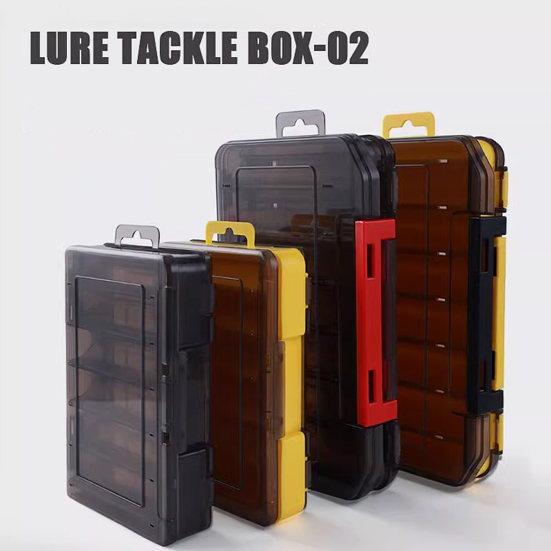 新しい両面釣り用ルアーボックス、12コンパートメント釣り道具 - Fishing Rod Case のレビューと価格