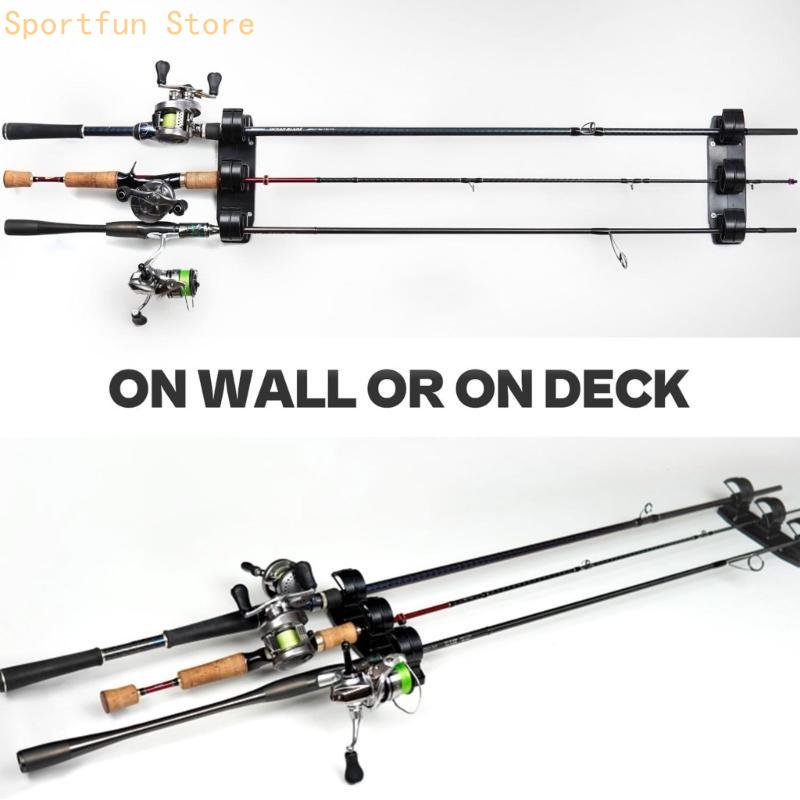 壁掛け釣竿ホルダー水平サポート壁掛け収納ラック X7JD - Fishing Rod Rack のレビューと価格