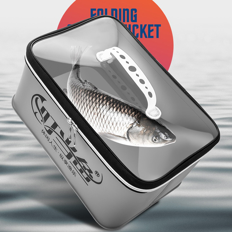 EVA製厚手釣りバッグボックス 折りたたみ式活魚バケツ ハン - Fishing Rod Case のレビューと価格