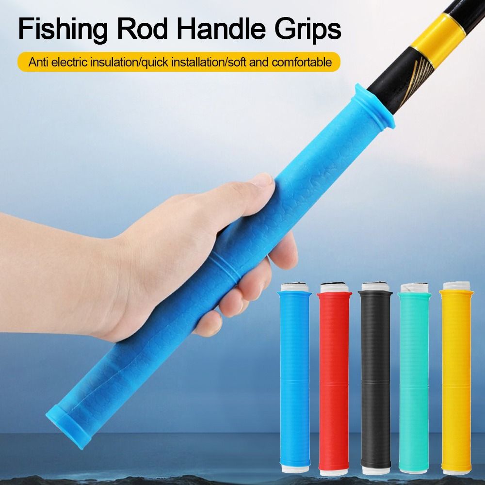 シリコン製釣り竿ハンドルラップ、滑り止めユニバーサルハンドポ - Fishing Rod Case のレビューと価格