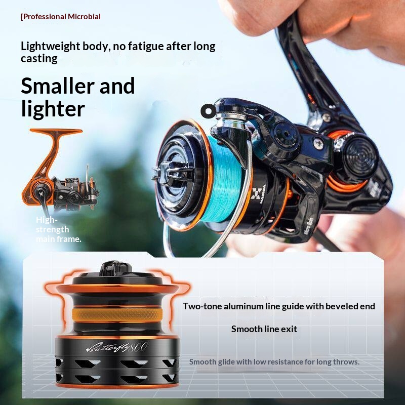 バタフライスピニングリール 800 サイズ超軽量浅いスプール - Abu Garcia Reel Revo のレビューと価格